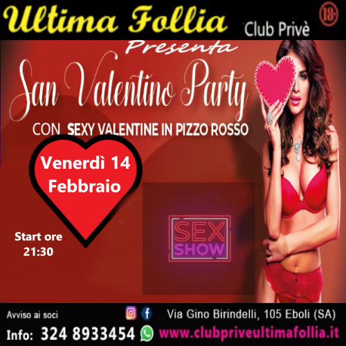 Venerdì 14 Febbraio: San Valentino Party